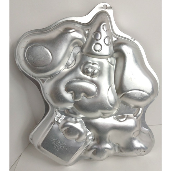 Vintage 1999 Blues Clues Dog Puppy Cake Pan Mold Aluminum Kids Birthday Wilton - Picture 1 of 3